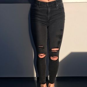 Abercrombie and Fitch Distressed Jeans